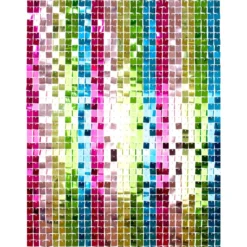Backdrop paljettpanel, multi 30x30 cm 12 st