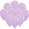 Ballonger, matta lila pastell 10 st