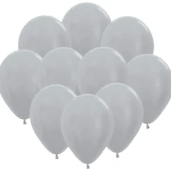 Ballonger, metallic silver 10 st