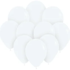 Ballonger, molnvit 30 cm 10 st