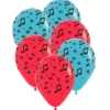 Ballonger, musiknoter 6 st