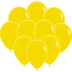 Ballonger, solgul 30 cm 10 st