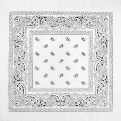 Bandana, vit 55x55 cm