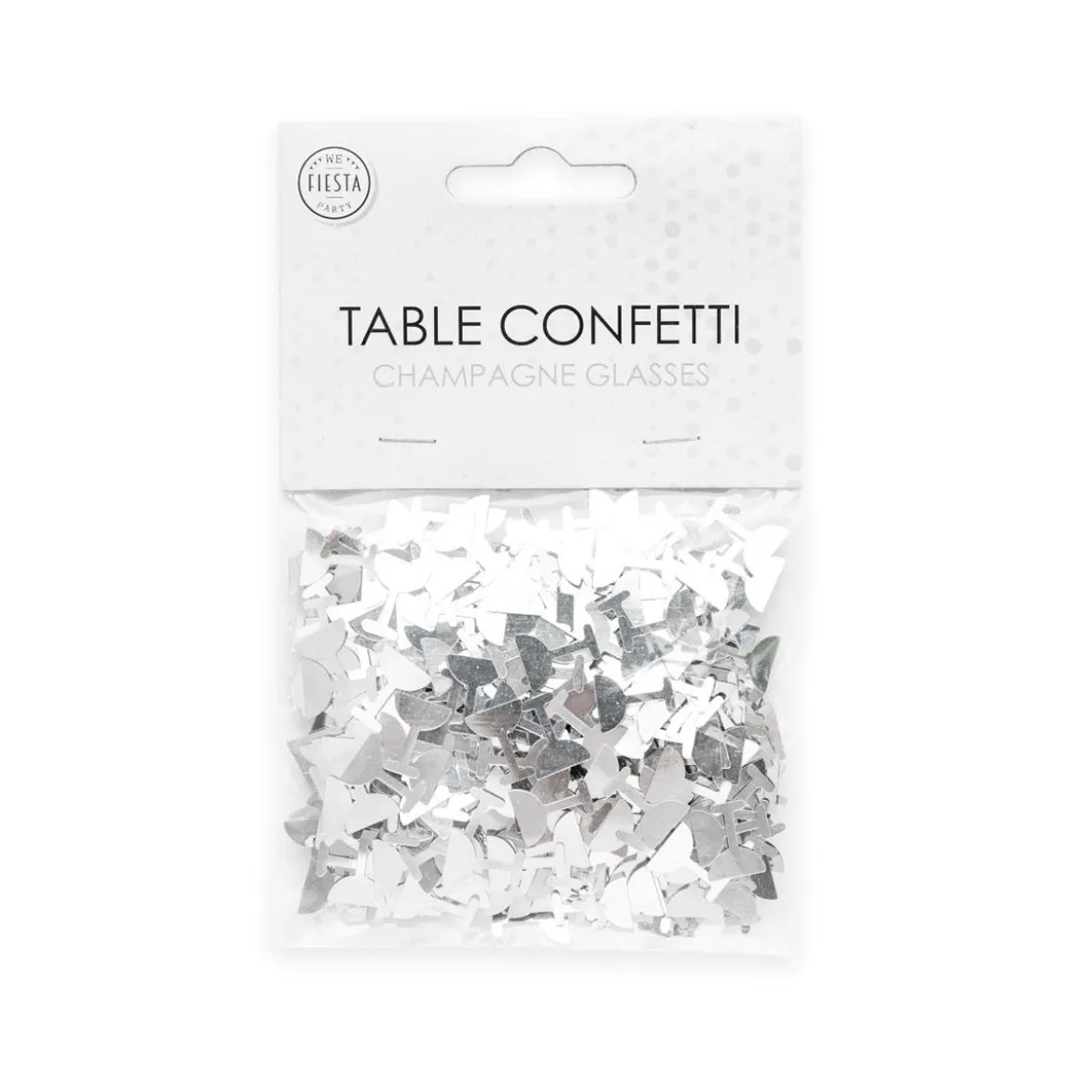 Bordskonfetti, Champagneglas silver 14 g