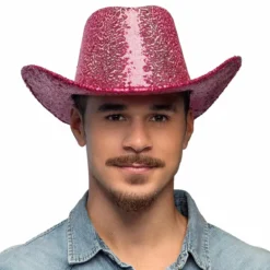 Cowboyhatt, hot pink