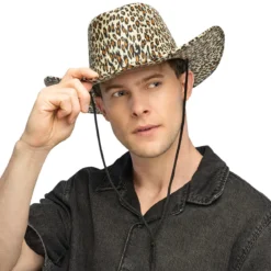 Cowboyhatt, leopard
