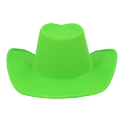 Cowboyhatt, neon grön