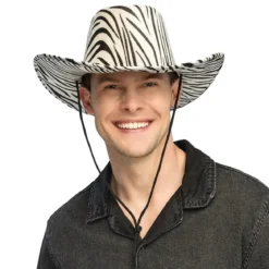 Cowboyhatt, zebra