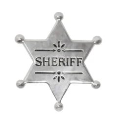 Cowboyset, sheriffstjärna & halsband
