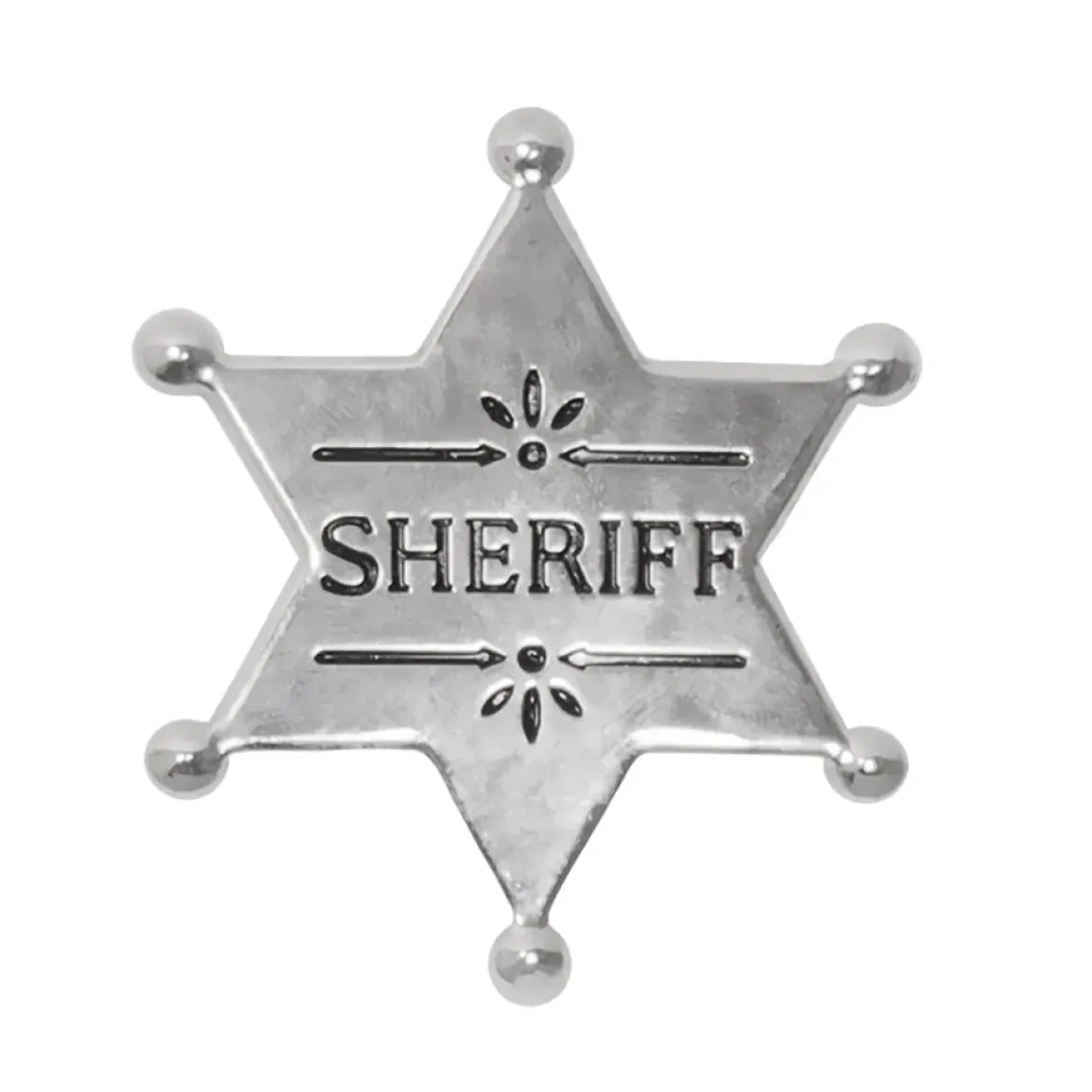 Cowboyset, sheriffstjärna & halsband