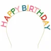 Diadem, happy birthday metall