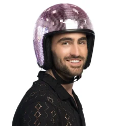 Discohjälm, rosa