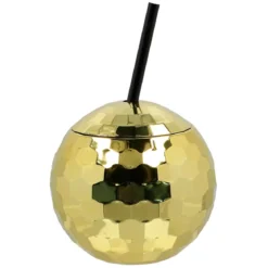 Drinkglas, discoboll guld