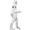Dräkt, astronaut vit one size