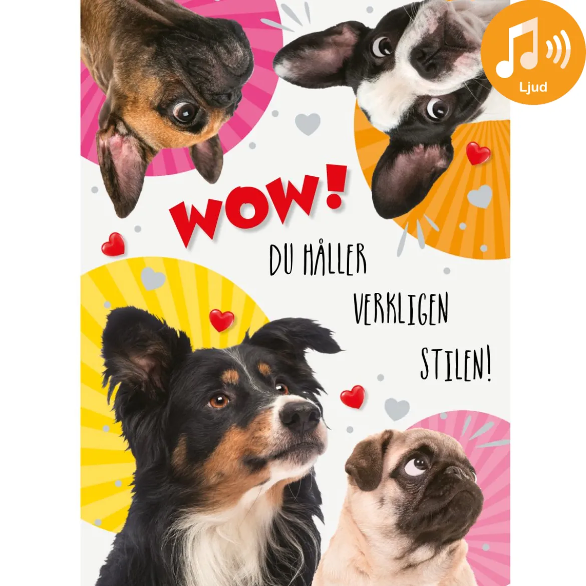 Dubbla kort med ljudeffekt, Wow
