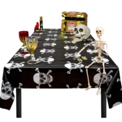 Duk, dödskalle pirat 130x180 cm