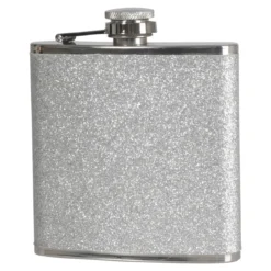 Fickplunta, glitter silver 18 cl
