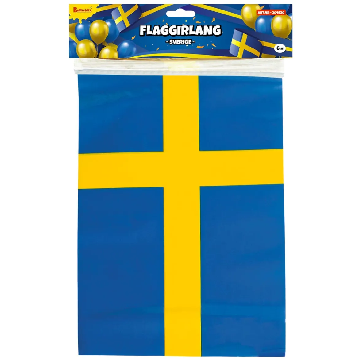 Flaggirlang, Sverige 6 m