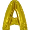 Folieballong, bokstav guld A 86 cm