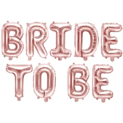 Folieballong, Bride to be roséguld 340x35 cm