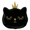 Folieballong, cat princess black 66 cm