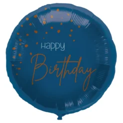 Folieballong, elegant true blue 45 cm