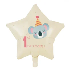 Folieballong, first birthday röd 46 cm