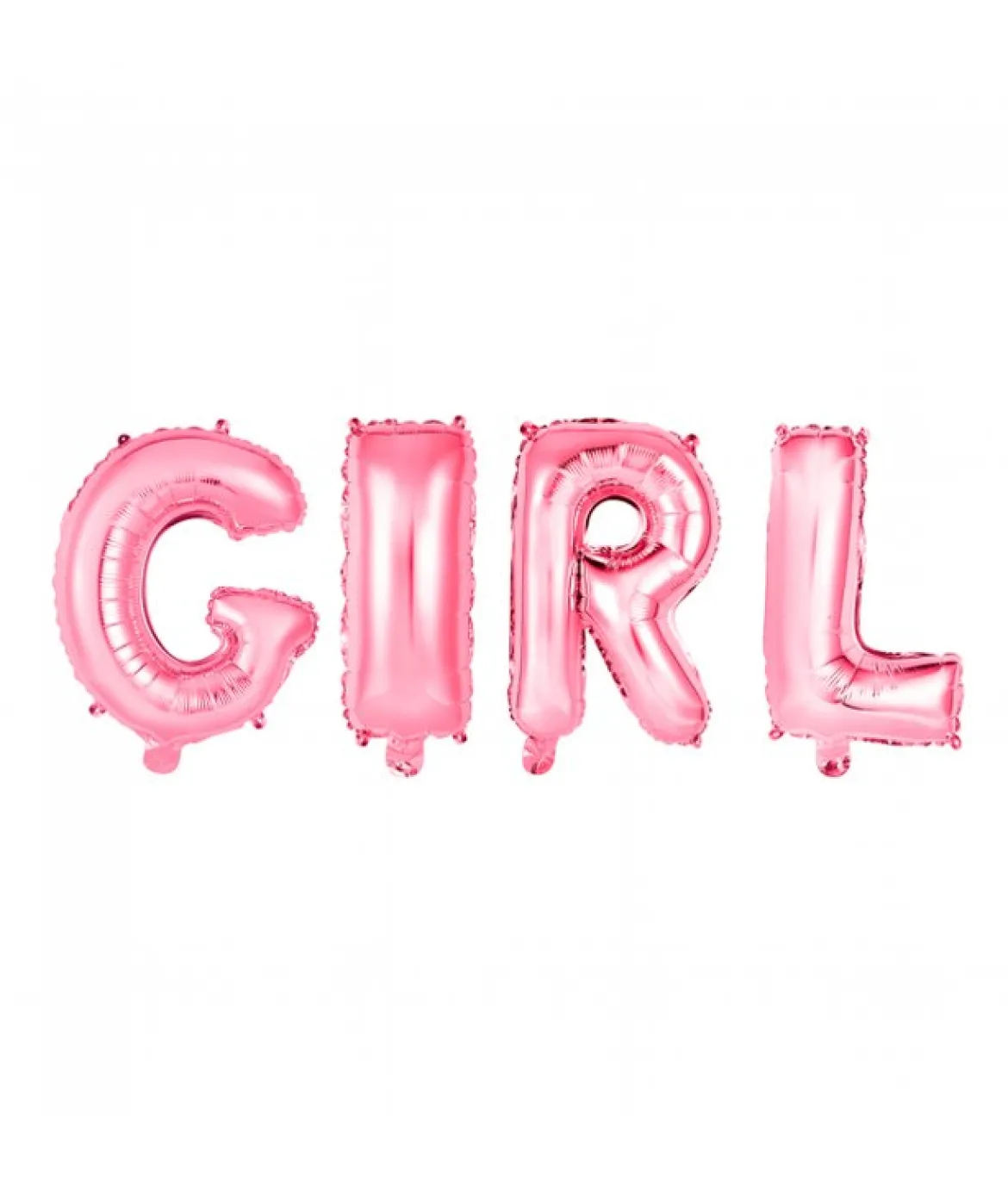 Folieballong, girlang GIRL rosa