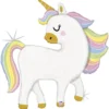Folieballong, Glitter Pastel Unicorn 123 cm