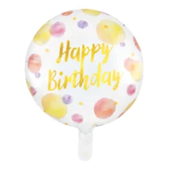 Folieballong, happy birthday prickar 46 cm