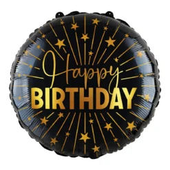 Folieballong, happy birthday golden celebratons 46 cm