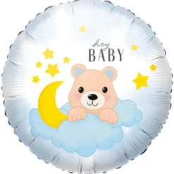 Folieballong, hey baby bear 45 cm