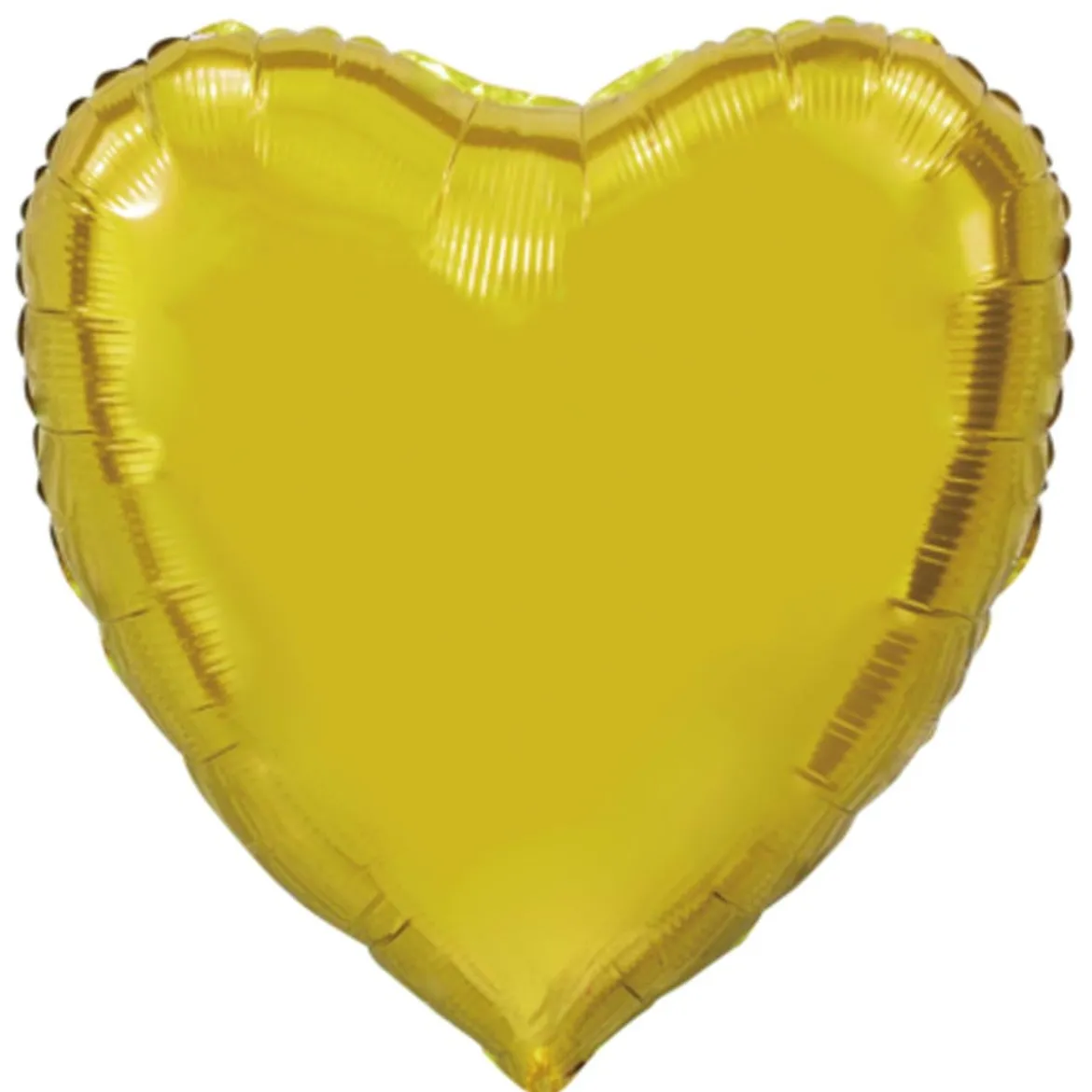 Folieballong, hjärta guld 91 cm