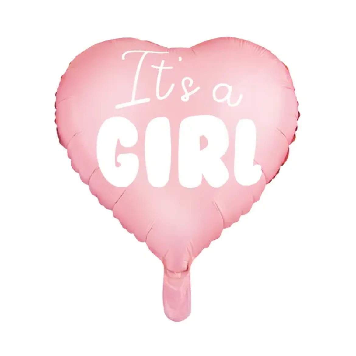 Folieballong, hjärta its a girl 45 cm