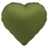 Folieballong, hjärta olive green 45 cm