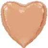 Folieballong, hjärta rosé 91 cm