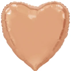 Folieballong, hjärta rosé 91 cm