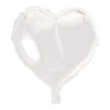 Folieballong, hjärta vit 45 cm