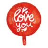 Folieballong, I love you röd 46 cm