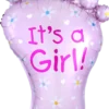 Folieballong, it's a girl foot 82x58 cm
