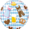 Folieballong, oktoberfest Bayern Lightblue 43 cm