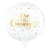 Folieballong, pop the champagne vit 46 cm