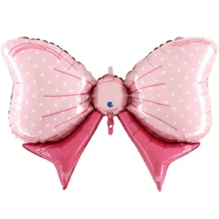 Folieballong, Rosa Rosett Shape 109 cm