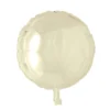 Folieballong, rund elfenben 45 cm