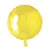 Folieballong, rund gul 45 cm