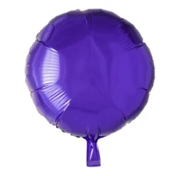 Folieballong, rund mörklila 45 cm
