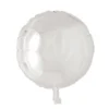 Folieballong, rund vit 45 cm