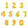 Folieballong, siffra 2 guld 66 cm