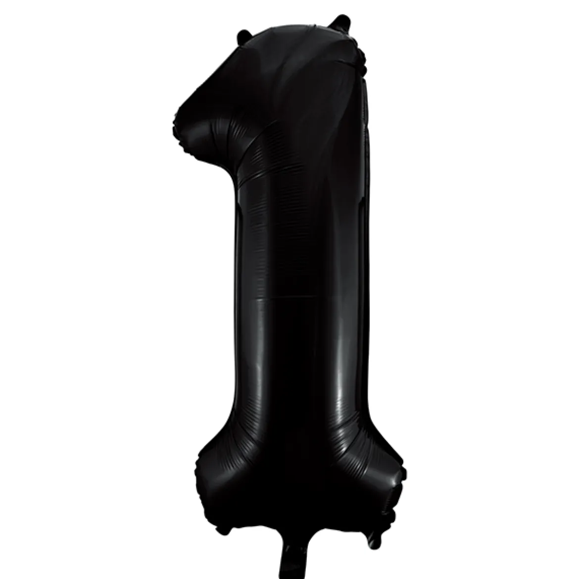 Folieballong, siffra 1 svart 86 cm