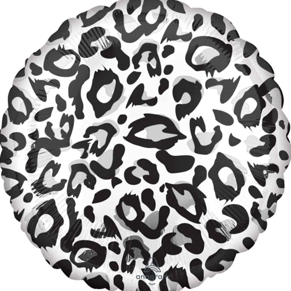 Folieballong, snöleopardmönster 43 cm